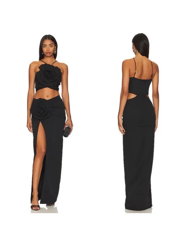 Lovers and Friends Artemis Gown in Black - Image 2