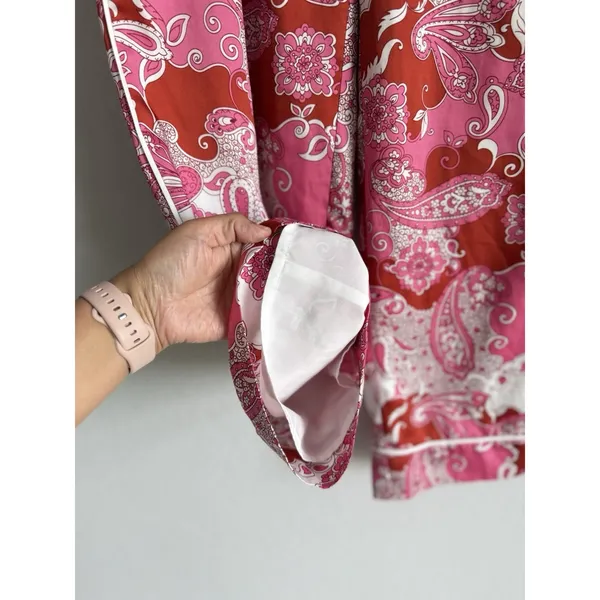 J. Crew Size‎ 6 Women's Pink Pants Relaxed Vintage Paisley Baez Casual Comfort - Image 7