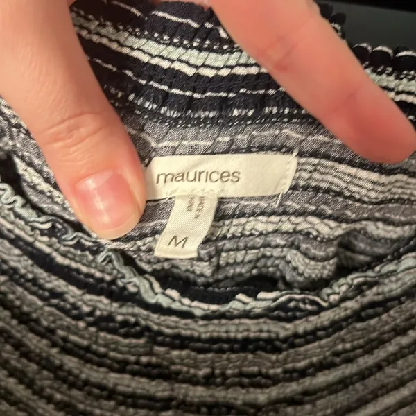 Maurice’s Striped Off The Shoulder Top - Image 4