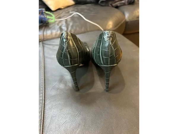 Sam Edelman Elegant Green Crocodile Print High Heelssize 6.5 - Image 3
