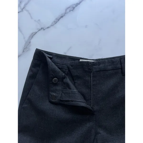 Prada Charcoal grey Wool Pants Italy Size 4 Minimalist quiet luxury trousers - Image 8