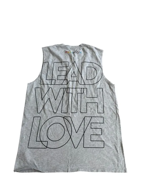PELOTON Men’s Lead with Love Gray Tank Top Size Medium - Image 4