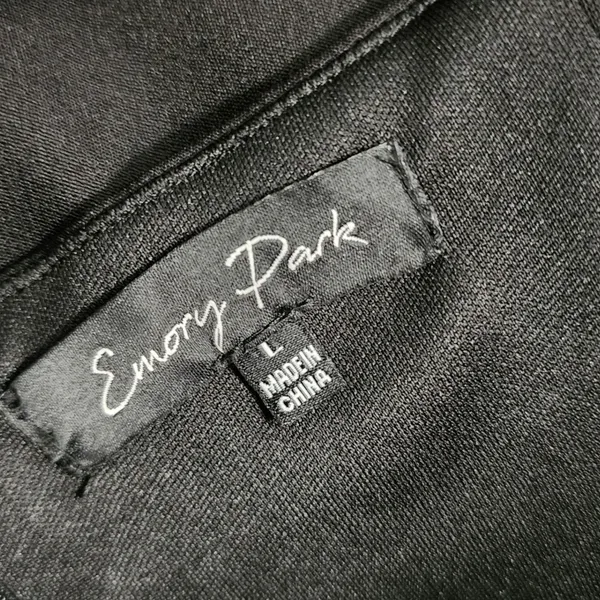 Emory Park Womens Sleek Mini Party‎ Dress Black Ostrich Feather Trim Bodycon L - Image 6