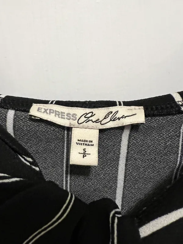 Black and White Stripe Top and Skirt - Image 8