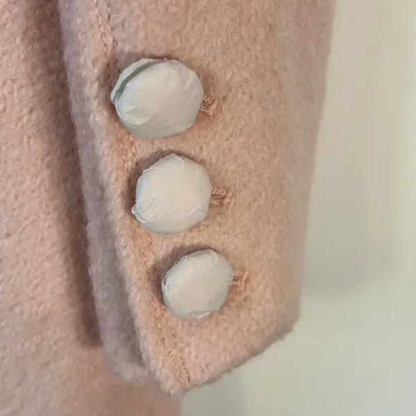 Jessica Simpson Womens Blush Pink Wool Blend Double Breasted Pea Coat JOFMH765 L - Image 10
