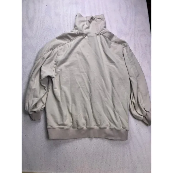 LIT Sweatshirt Women‎ Large Beige Turtleneck Long Sleeve Pullover Cozy Comfort - Image 10