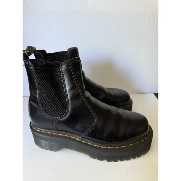 Dr. Martens 2976 Quad Platform Chelsea Women's Boot - Black, Size 6 C-5 - Image 3