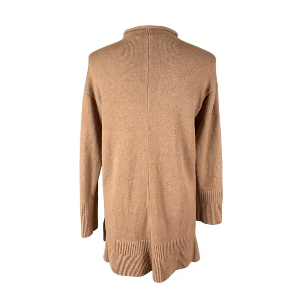Moth Tan Mock Neck Pullover Sweater Long Sleeve‎ Ribbed Hem Soft Knit XS - Image 5