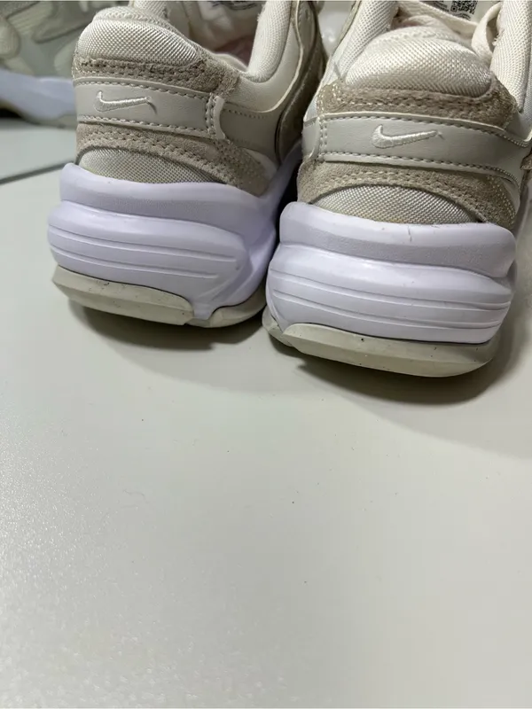 Nike AL8 Women’s White & Beige Mesh Chunky Sneakers size 7.5 - Image 4
