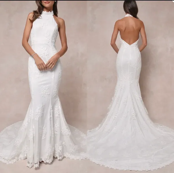 Lulus NWT Wedding Dress - Image 3