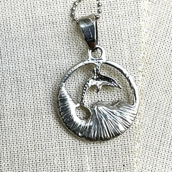 Adult Jewels dolphin rhinestone pendant necklace - Image 6