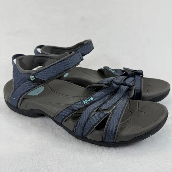 Womens Teva Hiking Sandals Blue Strappy Athletic Outdoor‎ Shoes Size 10 - Image 4