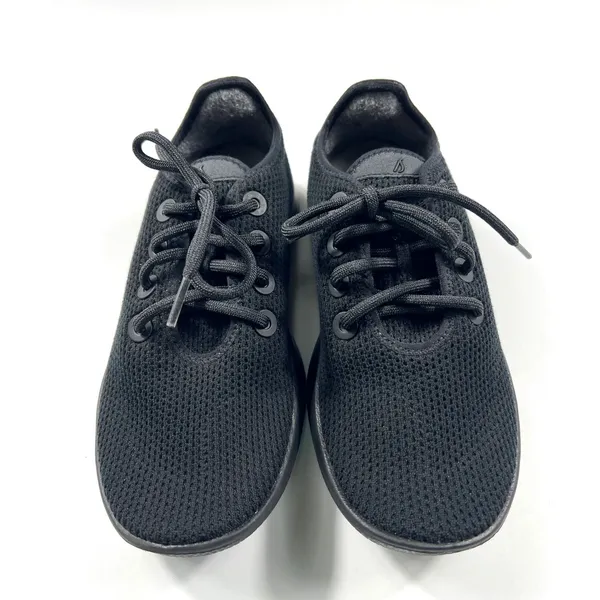 Allbirds Tree Runners Womens 7 Jet Black Sustainable Walking Sneakers EUC - Image 2