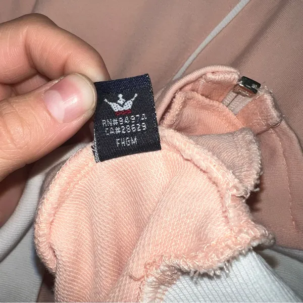 Vintage Stussy Y2K Baby Pink Full Zip Lightweight Jacket Size: Large - Image 2