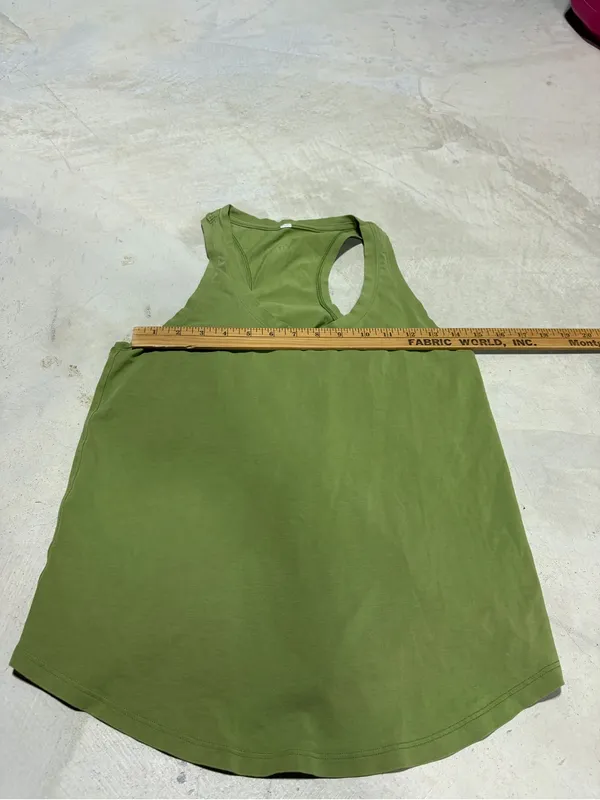 Lululemon Green Racerback Tank Top - Image 6