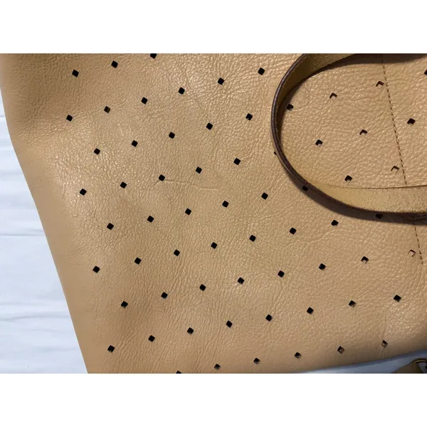 Madewell Mini Transport Perforated Leather Crossbody Bag - J4660‎ - Tan - Image 7
