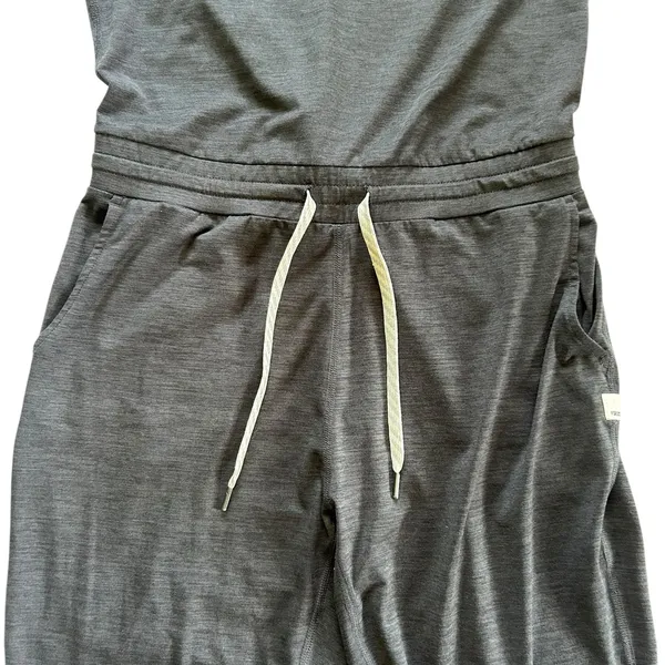 Vuori Lux Sleeveless Jumpsuit In Charcoal Heather Size S Athleisure Activewear - Image 8