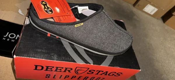 Deer Stags Slipperooz Wherever Adult Slippers, Black - Image 3