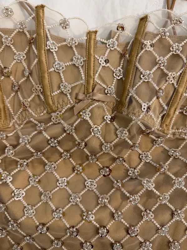 For Love & Lemons Dazzle Me Slip Dress - Image 3
