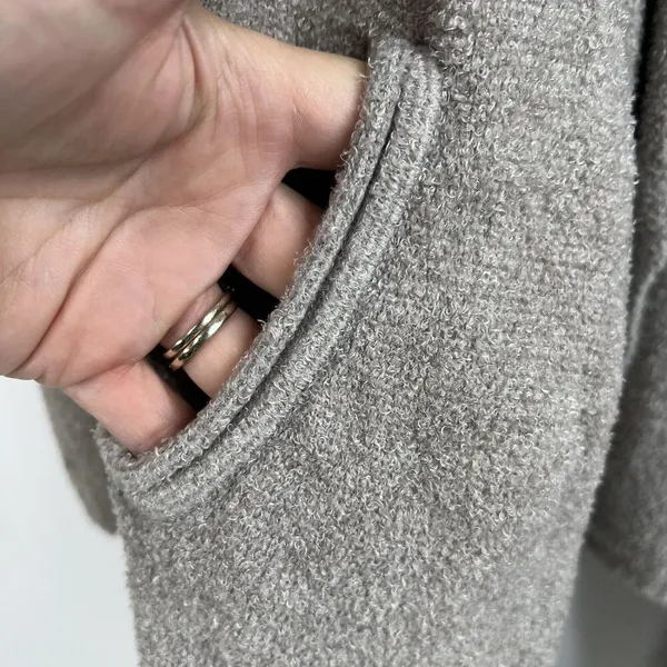 Barefoot Dreams Sz S/M Cardigan Sweater CozyChic Lite Island Wrap Open Waterfall - Image 5