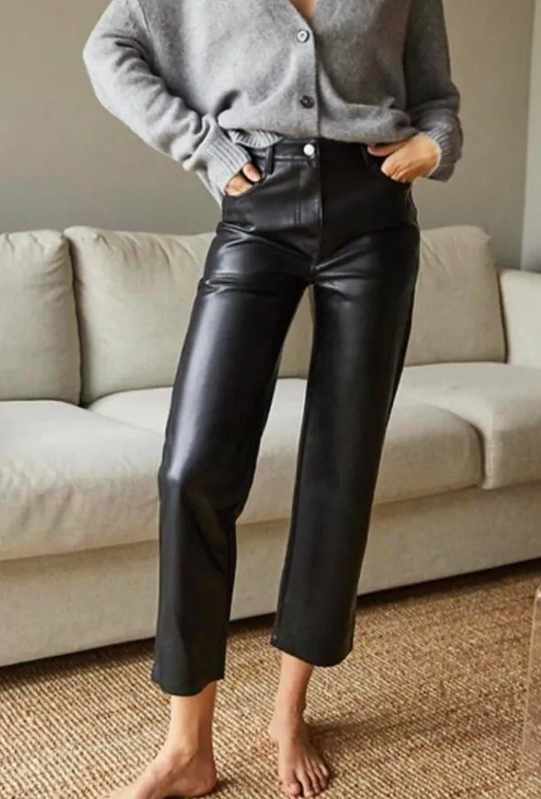 Aritzia Leather Pants - Image 2