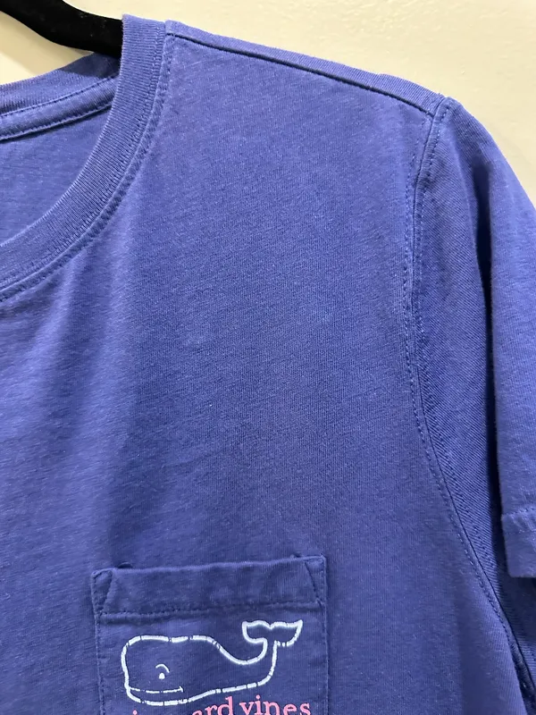 Vineyard Vines Short Sleeve Logo Pocket Tee Royal Blue / Purple - Image 5