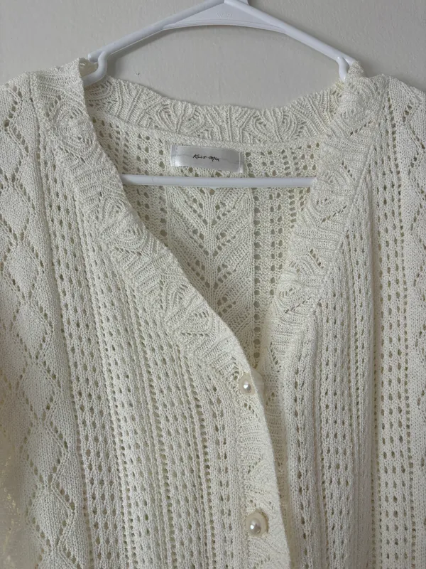 Crochet Blouse White - Image 2