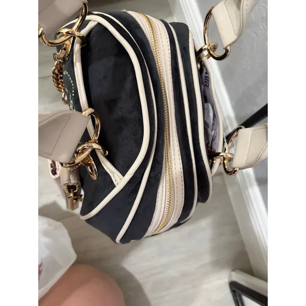 Juicy Couture Dreamy Juicy Satchel in Black Liquorice Rhinesones NEW - Image 4