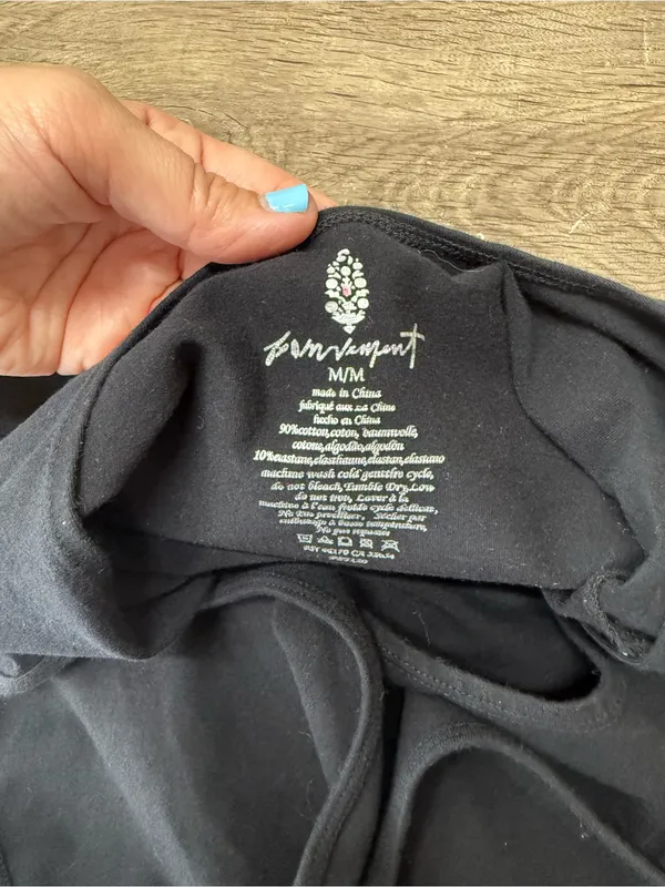 Free people movement black midi dress‎ size medium - Image 3