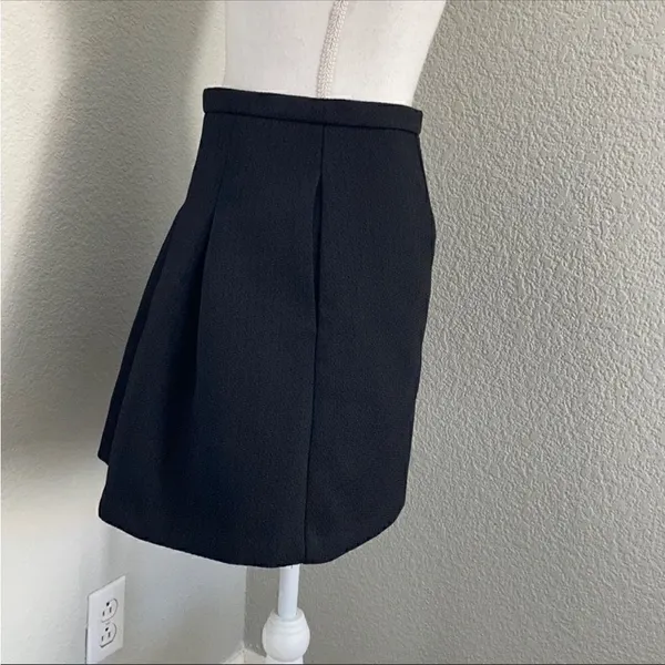 Madewell Black Bistro Pleated Mini Skirt - Image 6
