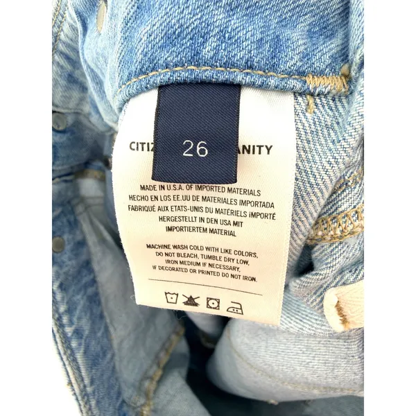 Citizens of Humanity COH Womens Pony Boy Baggy Fit Crop Utility Jeans Size‎ 26 - Image 9