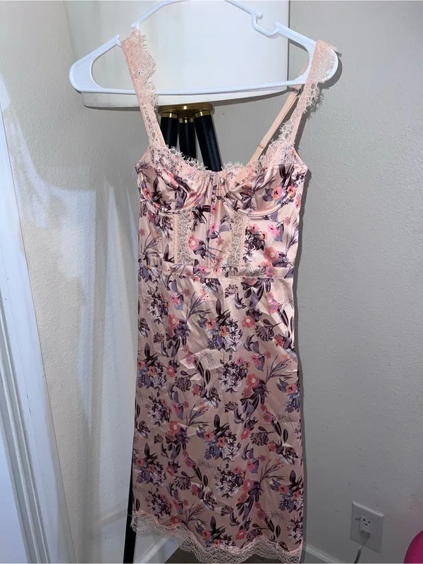 Victoria's Secret Size xs Women’s Wicked Sayin Balconette Slip Dress Floral Lace - Image 4