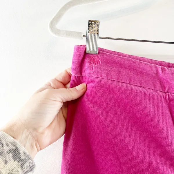Lilly Pulitzer High Rise Vintage Corduroy Bootcut Straight Pants Pink 4 - Image 6