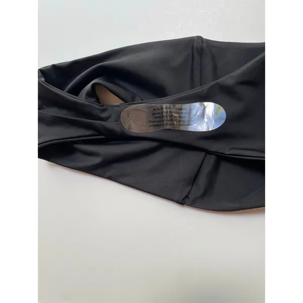 Quince Italian V-Cut High-Leg Bikini Bottom Swim Black Size XS NEW - Image 8