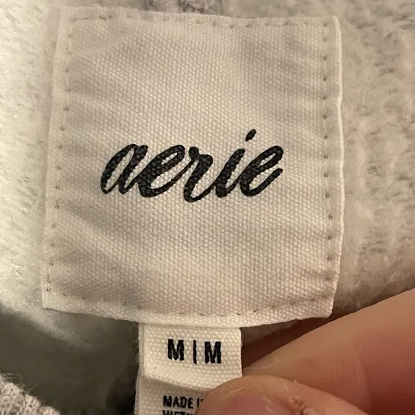 Aerie Light Gray Jogger Sweatpants Zip Up Casual Cozy Athleisure Normcore - Image 7