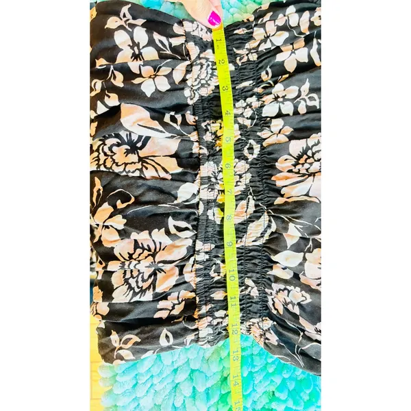 Patrons of Peace black sleeveless floral bohemian midi dress sz Med 8 - Image 8