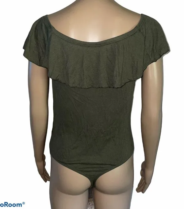 Express ruffled ribbed knit bodysuit - Image 3