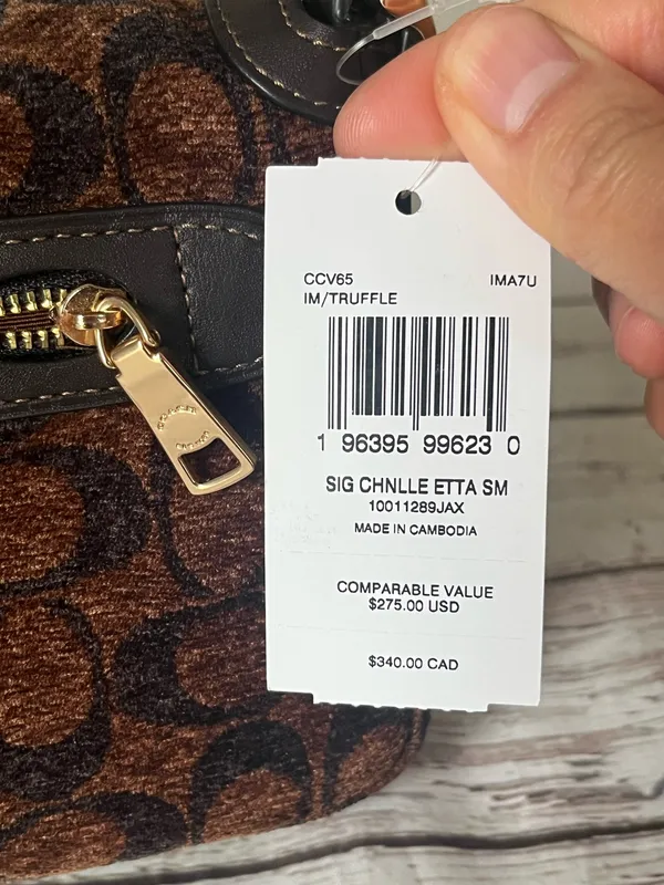 Coach Etta Small Flap Bag In Signature Chenille - Image 4
