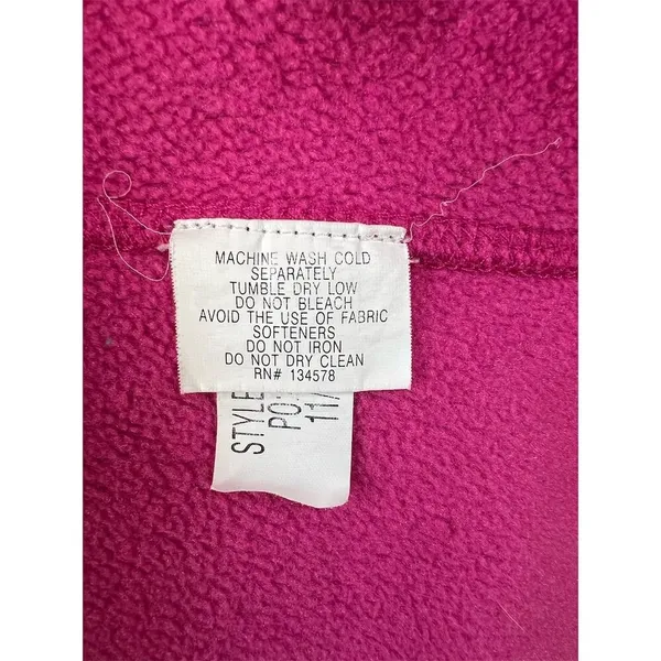 Vineyard Vines Women's Pink Fleece Vest Size L Casual Sleeveless - Image 6
