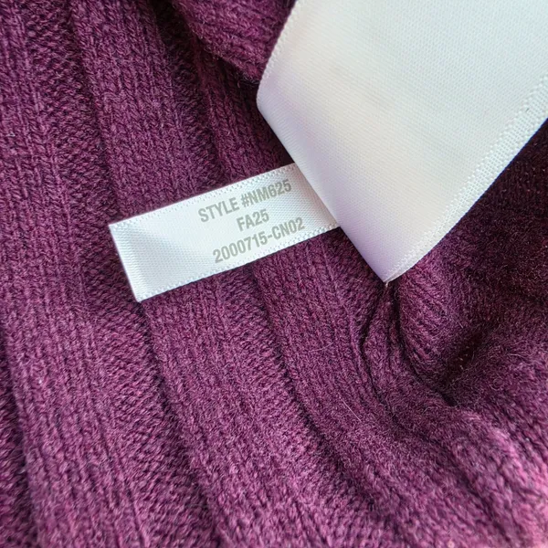 Madewell NWT Mockneck Ribbed Wool Blend‎ Cropped Sweater Plum Purple NM625 XS - Image 7