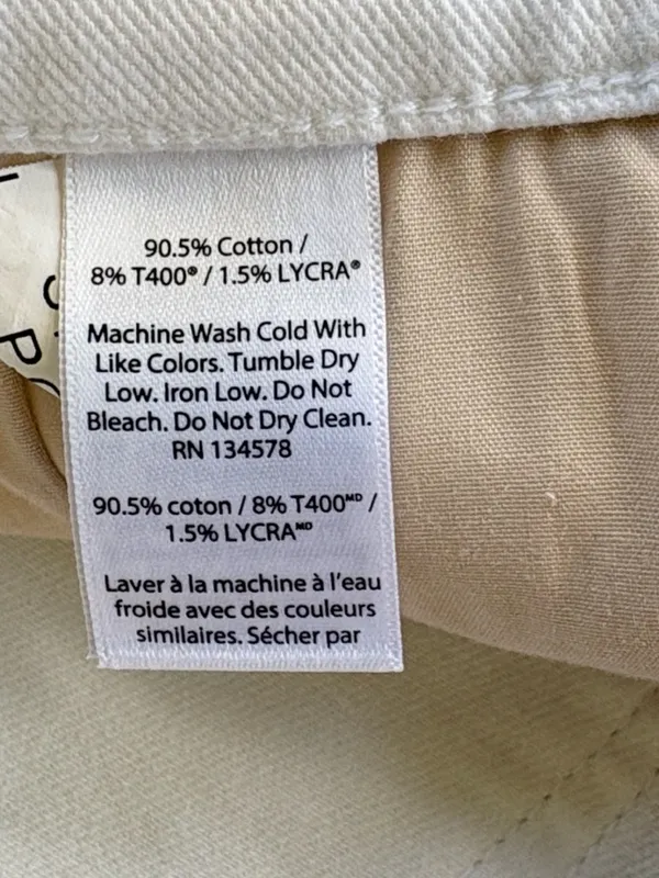 NWT Vineyard Vines Stepped Hem Jeans White Size 4 - Image 4