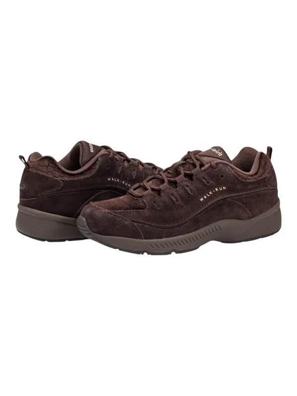 Easy Spirit Romy Womens Walking Easy On Lace Shoes Sneakers Dark Brown 8N - Image 11