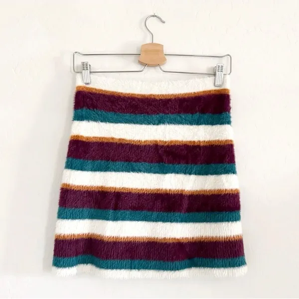 NWT Free People Ciara Sweater Mini Skirt / Fig Jam Combo Size M - Image 4