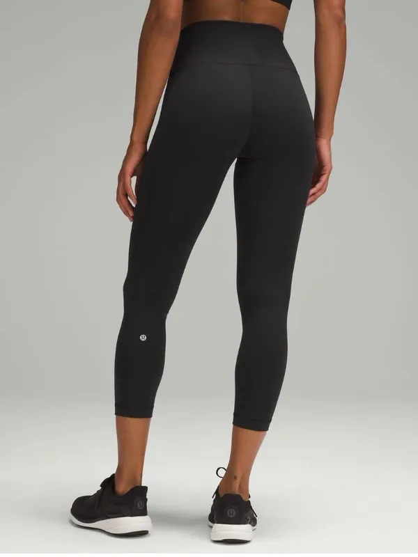Lululemon Wunder Train High-Rise Crop 23" Black Size 6 - Image 2