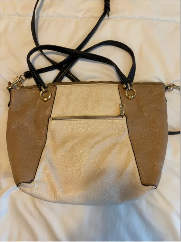 Coach Pebbled Leather Satchel Colorblock Crossbody Shoulder Bag 26311 K12 - Image 5