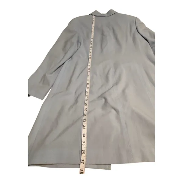 Emma James Stretch Long Blazer Jacket Light Blue Size 16 Career Office - Image 2