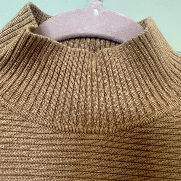Zara Ottoman Ribbed Tan Sweater - Image 5