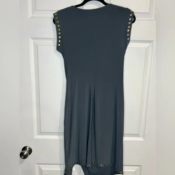 Emma & Michele Women's dress - Size Small - Gray with gold studs - Image 7