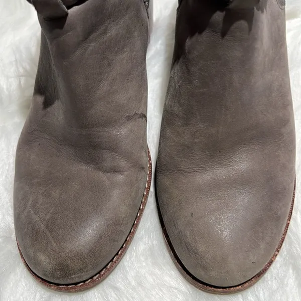 Sperry braided booties, grey‎ leather, size 8 - Image 3