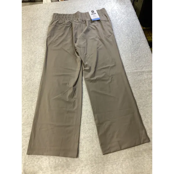 Member's Mark Womens Travel Wide Leg Pants Taupe Brown‎ Stretch Size L NWT - Image 4